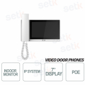 Postazione interna IP Dahua Monitor TFT 7 Pollici Touch PoE MicroSD - Colore Bianco