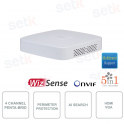 XVR5104C-I3 - Dahua - XVR Digitaler Videorekorder - 4 Kanäle Penta-Brid 5M-N / 1080p - 4 IP-Kanäle 6MP - 5in1 - WizSense