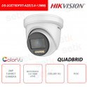 DS-2CE79DF8T-AZE(2.8-12mm) - HIKVISION - Telecamera Turret PoC da 2MP - Color Vu Series - Ottica 2.8-12mm