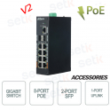 Switch PoE 8 Porte + 2 SFP + 1 Uplink Dahua