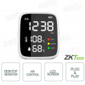 ZKTECO - Monitor de CO2 de sobremesa para el control de la calidad del aire