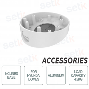 Hyindai HYU-365 - Base inclinada para cámaras domo - Aleación de aluminio - Máx.4,5 kg
