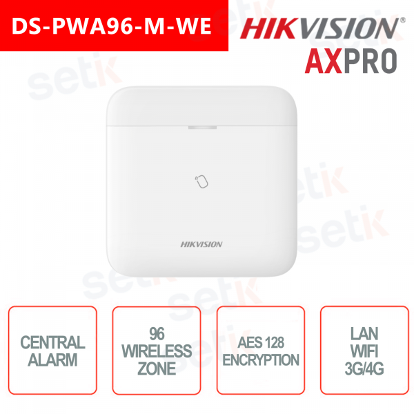 Central Alarm Hikvision AXPro Wi-Fi 3G / 4G 96 Zone 868MHz