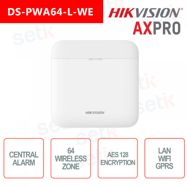 Centrale Allarme Hikvision AXPro Lan Wi-Fi GPRS 64 Zone