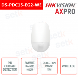 Hikvision AXPro Funkvorhang Bewegungsmelder PIR 868Mhz 15M