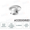 Hyundai - Short ceiling support for motorized domes - In aluminum - Max. 30Kg