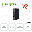 Switch de 9 puertos - 4 PoE + 1 Uplink + 4 SFP - Versión V2 - Dahua