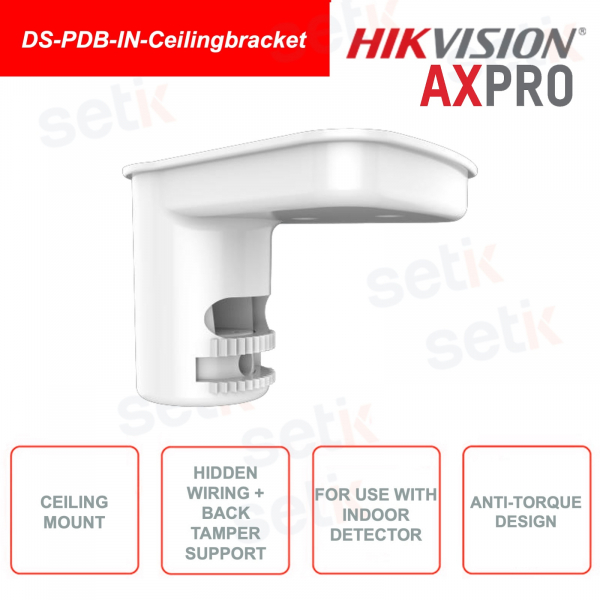 DS-PDB-IN-Ceilingbracket - Supporto a soffitto per sensori interni Ax Pro