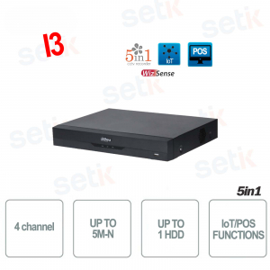 Xvr 5en1 4 canaux HDCVI / AHD / TVI / CVBS / IP 5M-N - Version I3 Dahua