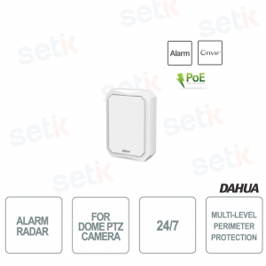 alarma radar para camara domo ptz 24/7 dahua - hasta 150m