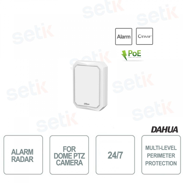 radar alarm for dome ptz camera 24/7 dahua - up to 150m