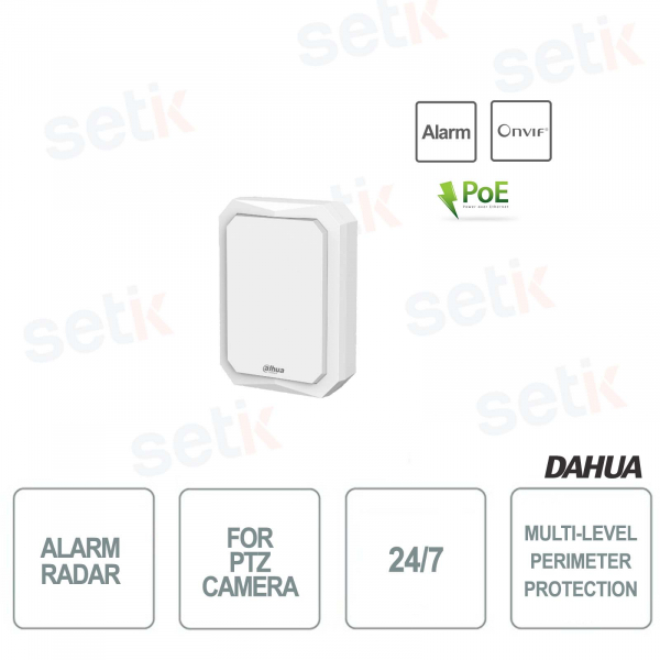 alarme radar pour caméra ptz à partir de 50m dahua 24h/24 et 7j/7