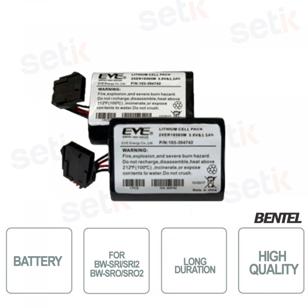 Batterie für BW-SRI / SRI2 und BW-SRO / SRO2 Bentel