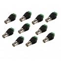 10x weibliche Videoanschlüsse JACK - BNC für CCTV CCTV