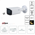 HAC-HFW2501TU-ZA-S2 - Dahua - Cámara bala Starlight - 4in1 - Lente motorizada 2.7-13.5mm - Smart IR 80m - Micrófono