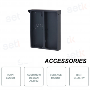 Copertura antipioggia - In alluminio AL 5052 - Colore nero