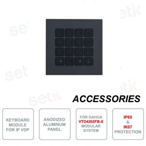 Erweiterungsmodul - Mit hintergrundbeleuchteter alphanumerischer Tastatur - IP65 und IK07