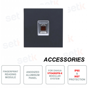 Biometric module for fingerprint reading - For modular system VTO4202FB-X