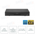 XVR - 5in1 - IP ONVIF® - 4 canali IP e 4 canali analogici - 4K - Video Analisi - Riconoscimento volto