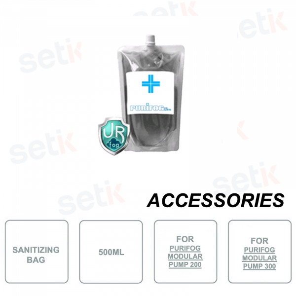 Bolsa de líquido higienizante - 500ml - UR FOG