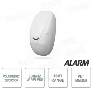 Capteur volumétrique 868Mhz IR Pet Immune - AMC
