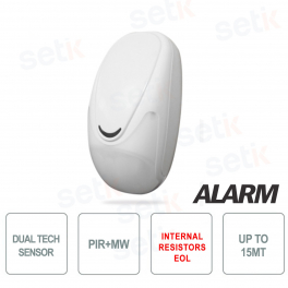 Sensore Doppia Tecnologia Resistenze EOL AMC