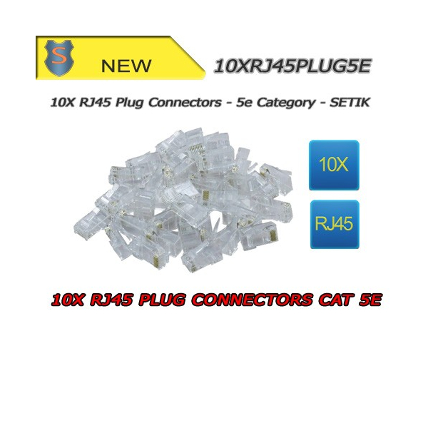 10x Connecteurs PRISE RJ45 CAT 5E - SETIK