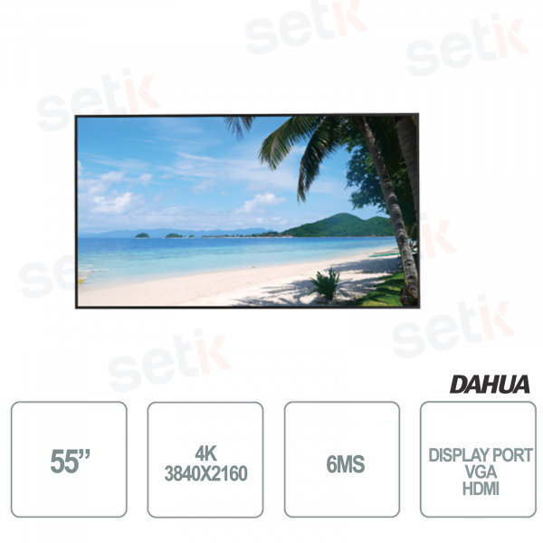 Monitor de 55 pulgadas - LED - 4K - Altavoces