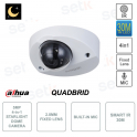 Cámara domo Starlight de 5 MP - Conmutable 4 en 1 - Lente de 2,8 mm - Micrófono - Versión S2
