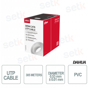 Dahua UTP 305 Meters - CAT6e - PVC - Dahua cable