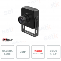 Óptica estenopeica de 2 MP y 2,8 mm - Sensor CMOS Full HD de 2 MP