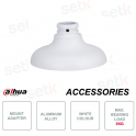 Adaptador para soportes para cámaras de videovigilancia - Blanco - Aleación de aluminio - Max 3Kg