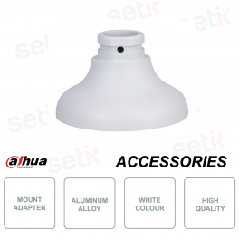 Adattatore per staffa - In lega di alluminio - Colore bianco - Design elegante