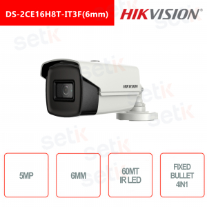 Cámara Bullet Hikvision 5MP 4in1 Turbo HD-TVI 3.6MM IR 30M