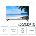 Moniteur LED 32 pouces Full HD 1080p - 8,5ms - 60hz - VGA - HDMI - USB