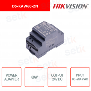 Hikvision Power Adapter - Alimentatatore 60W - LSP - spia LED - DIN rail