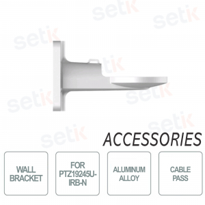 Dahua - Support mural pour PTZ19245U-IRB-N - Alliage d'aluminium - Coloris Blanc - Intérieur ou extérieur
