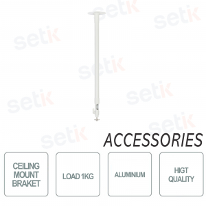 Soporte fijación techo Dahua Aluminio, color blanco, capacidad 1Kg