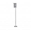 Regenschutz - Farbe Silber - Inklusive Bodenständer - Aus Aluminium AL5052