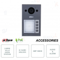 Estación de videoportero exterior de dos hilos - IP PoE ONVIF® - Cámara HD de 2MP - IP65 e IK08 - IR y WDR