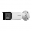 Cámara Panorámica Bullet 6MP PoE IP - Lente doble 2.8mm y sensor CMOS dual - IR 40m - Video Análisis