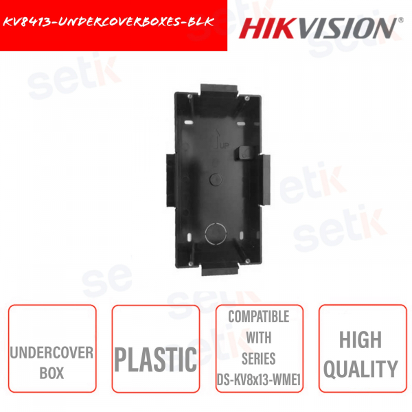 Unterputzdose für Videohaustelefon KV8413-UndercoverBoxes-BLK
