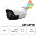 Telecamera Videosorveglianza Hyundai 5 MP 4 in 1 3.3-12 mm IR Bianco