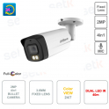 Cámara bala 4en1 - 2MP - Full Color - Dual IR 40m - WDR 130dB - Lente 3.6mm - Exterior