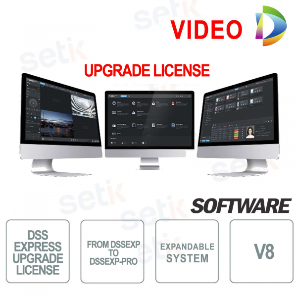 VMS Dahua Software Upgrade Licenza Da DSSEXP-VIDEO a DSSEXP-PRO-VIDEO