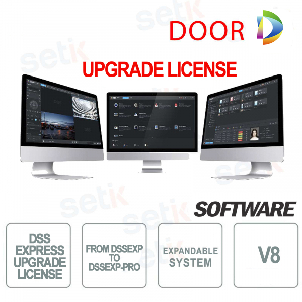 VMS Dahua Software Upgrade Licenza Da DSSEXP-DOOR a DSSEXP-PRO-DOOR