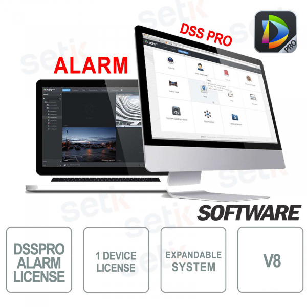 VMS Dahua Software DSS PRO Alarm License