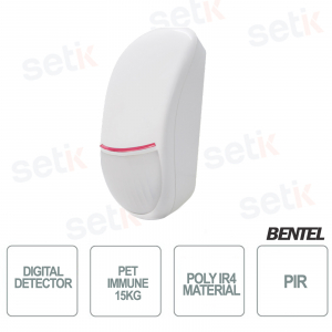 Rilevatore Digitale PIR - Pet Immune fino a 15Kg - Bentel