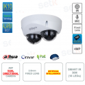 IP POE ONVIF® Dual Camera - 2.8mm - 4MP - Intelligenza artificiale - Smart IR 30m