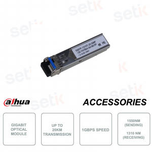 Modulo Ottico Fibra Gigabit Dahua - LC Port - FIno a 20km